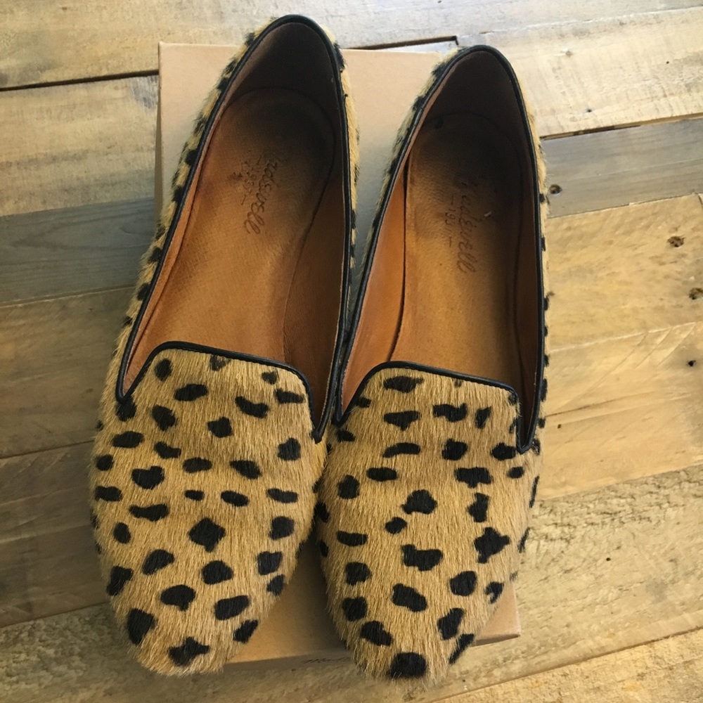 Madewell animal print loafer